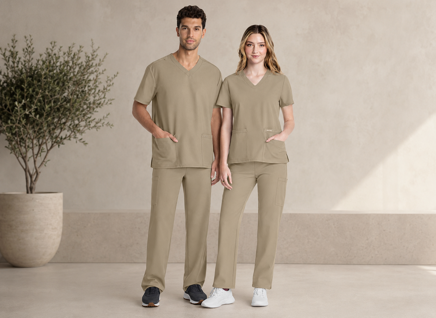 Khaki 4 Taschen PROTX2 Damen Hose
