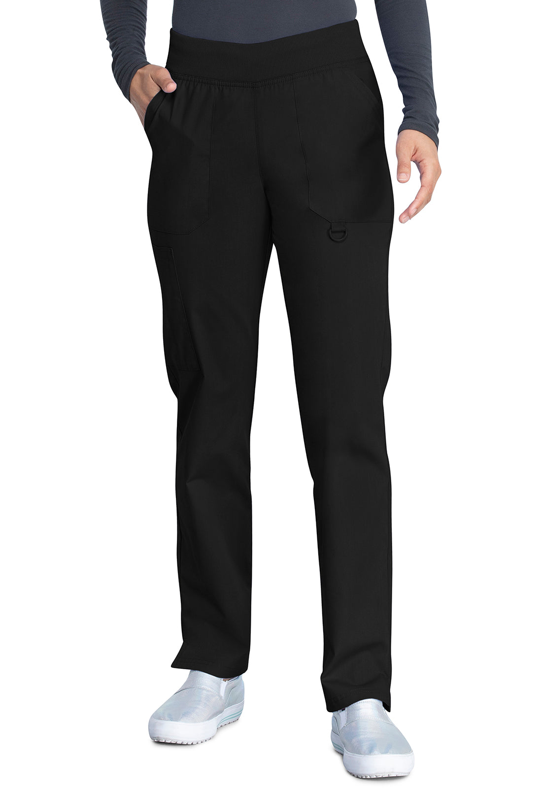 Schwarze 5 Taschen Signature Damen Berufshose