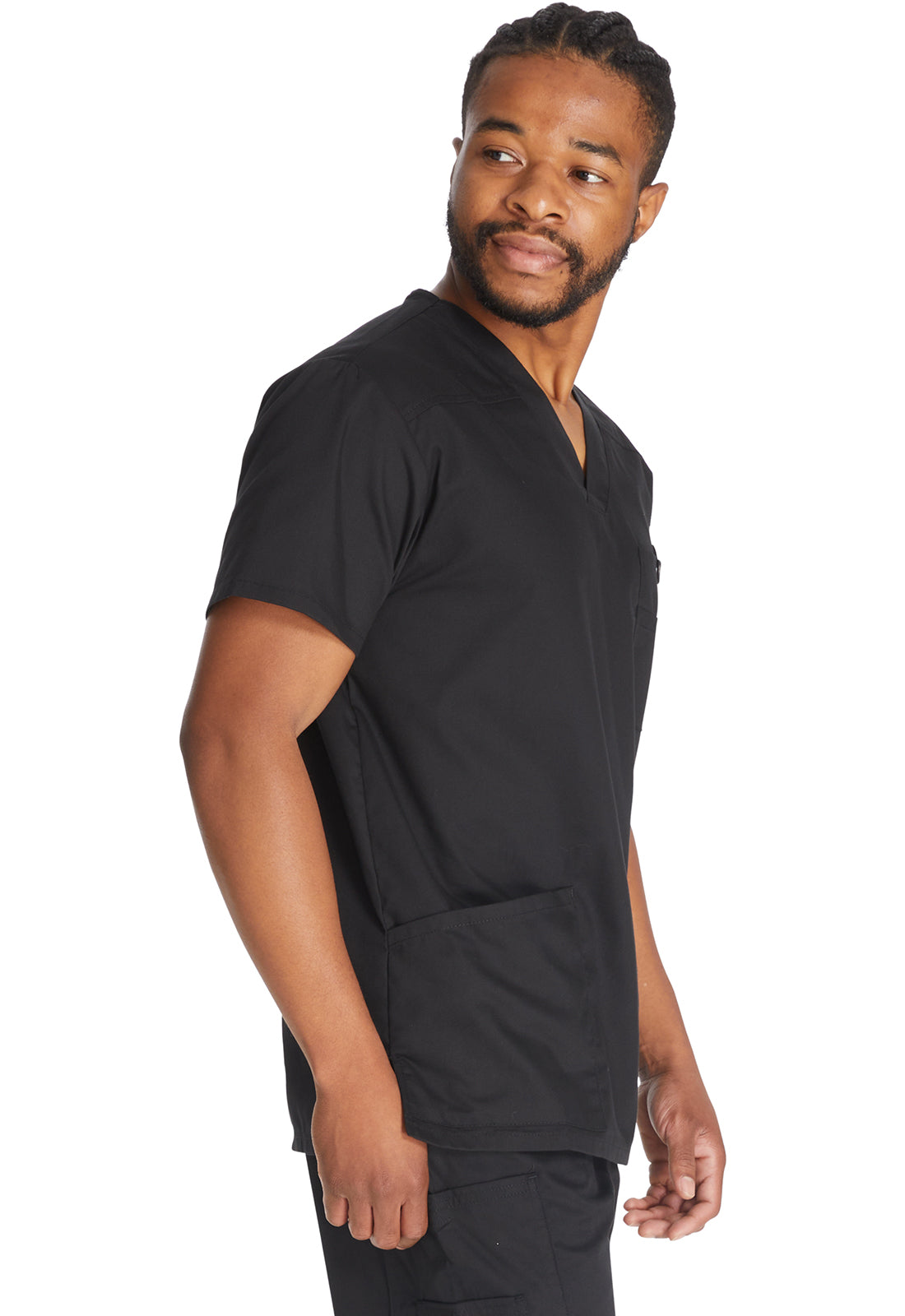 Schwarzer 5 Taschen Signature Herren Kasack