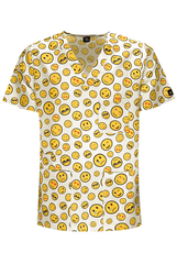 Gelber Emoji Unisex Lyocell Kasack 