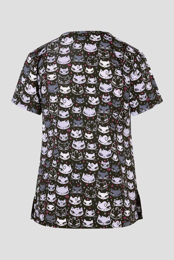 Billy the Cat 2 Taschen STRETCH Damen Kasack