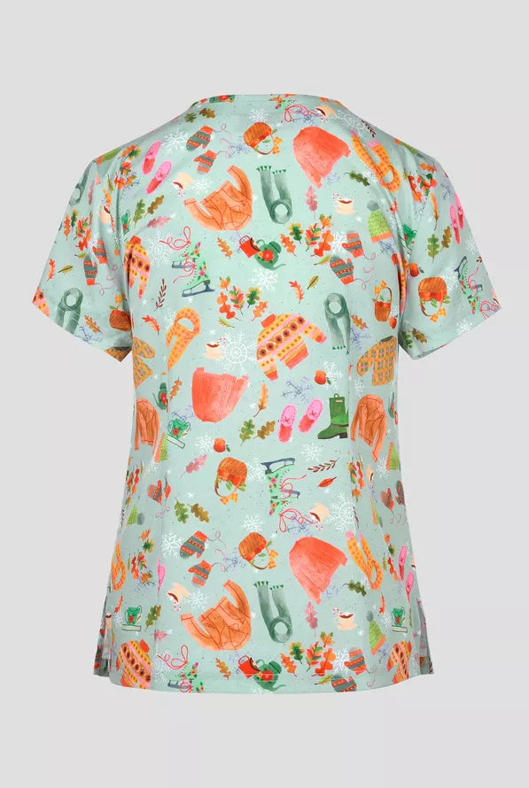 Cozy 2 Taschen Damen Kasack