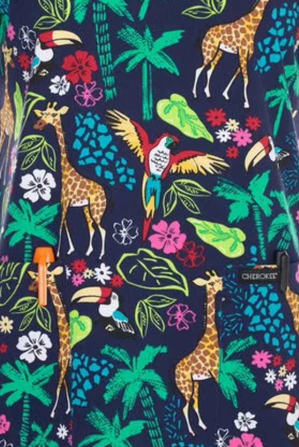 Jungle Jive 2 Taschen STRETCH Damen Kasack