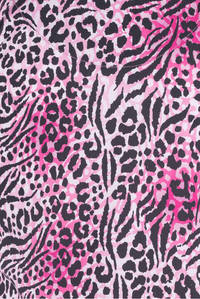 Pinker Animal Print Wild Thing Damen Kasack Motiv Zoom 