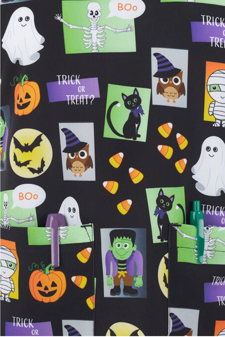 Halloween Kasack Print Zoom 