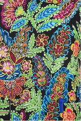 Bloom Bliss 2 Taschen STRETCH Damen Kasack