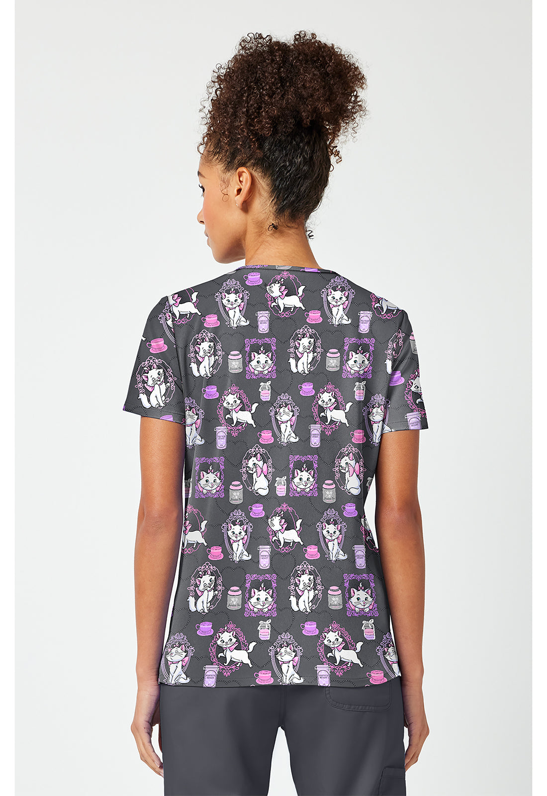 Disney´s Aristocats Cafe Cat 2 Taschen STRETCH Damen Kasack