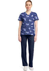 Disney´s I-Aah 2 Taschen Damen STRETCH Kasack