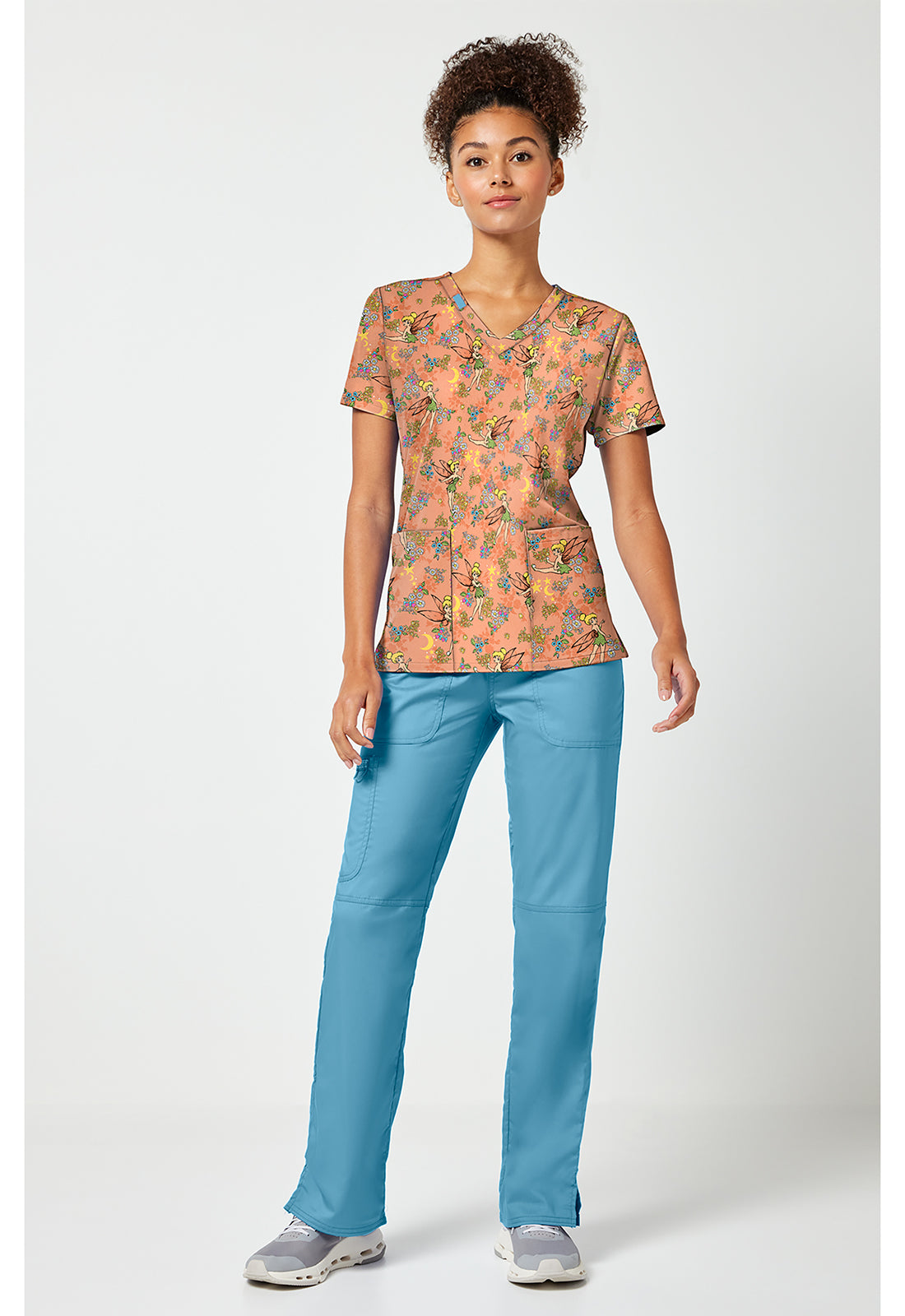 Pixie Petals 2 Taschen Damen STRETCH Kasack