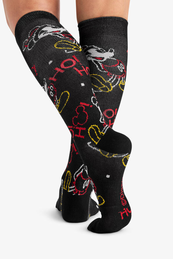 Mickey Christmas Damen 10–15 mmHg Kompressionsstrümpfe