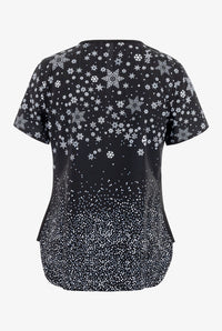 Winter Vibes 2 Taschen STRETCH Damen Kasack