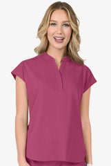 Dolman Deep Rose 2 Taschen STRETCH Damen Kasack