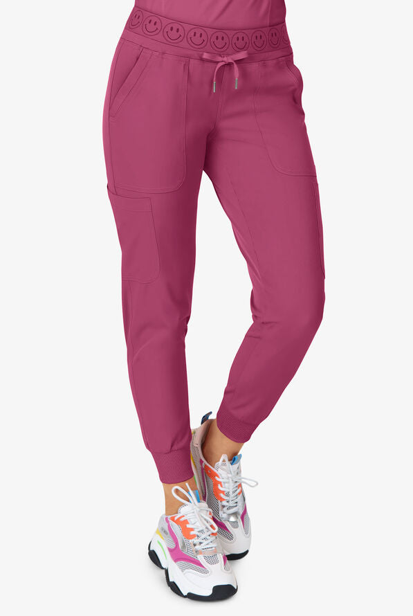 Smile Jogger STRETCH Damen Berufshose 6 Taschen | Deep Rose