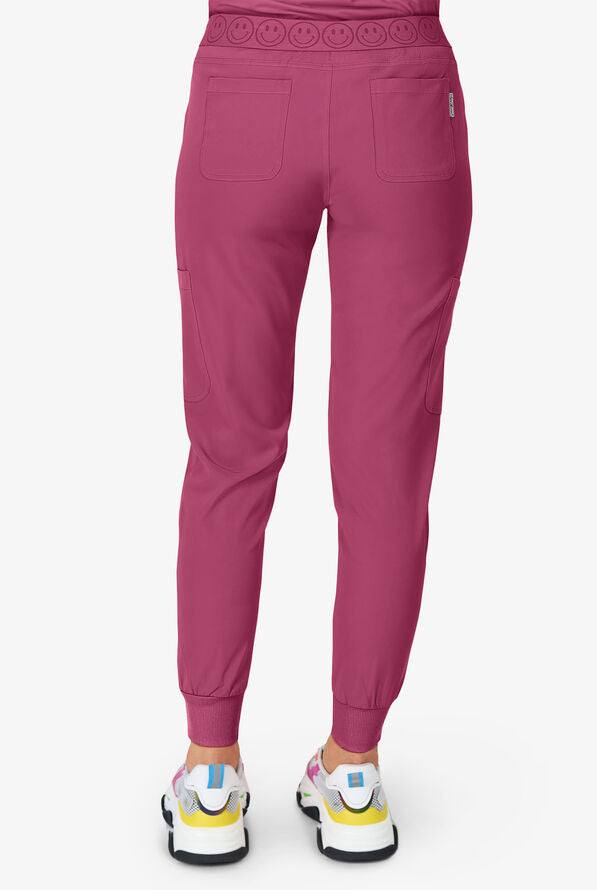 Smile Jogger STRETCH Damen Berufshose 6 Taschen | Deep Rose