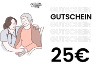 Bunter Kasack Shop Pflege Gutschein 25€