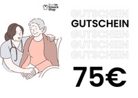 Bunter Kasack Shop Pflege Gutschein 75€